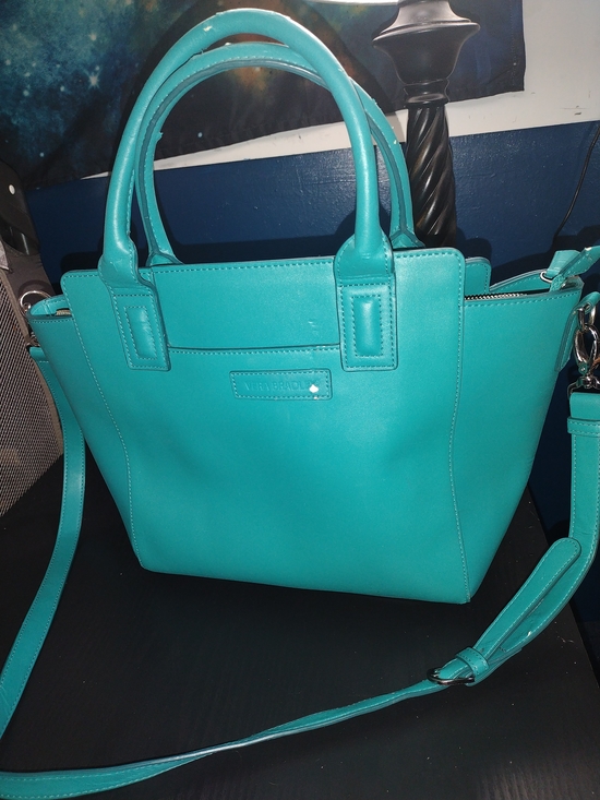 Vera Bradley Handbags - Vera Bradley Teal Satchel with Removable Shoulder Strap